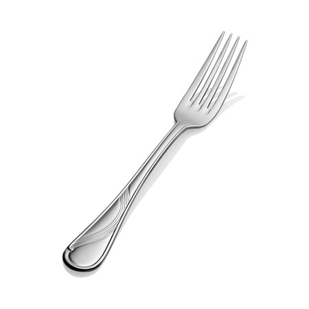 Bon Chef Wave, Dinner Fork, Euro, Mirror Finish, 18/10, 8.53" , set of 12 S2206